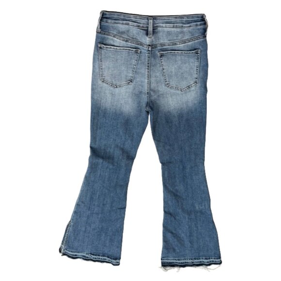 SO High Rise Flare Split Hem Denim Jeans - Picture 3 of 3